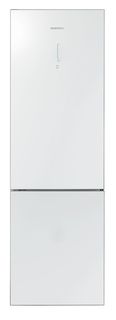 Холодильник DAEWOO RNV3310GCHW, двухкамерный, белое стекло