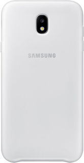 Чехол (клип-кейс) SAMSUNG Dual Layer Cover, для Samsung Galaxy J7 (2017), белый [ef-pj730cwegru]