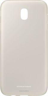 Чехол (клип-кейс) SAMSUNG Jelly Cover, для Samsung Galaxy J7 (2017), золотистый [ef-aj730tfegru]