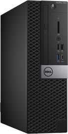 Компьютер DELL Optiplex 7050, Intel Core i7 7700, DDR4 8Гб, 1000Гб, Intel HD Graphics 630, DVD-RW, Windows 10 Professional, черный и серебристый [7050-8336]