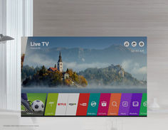 LED телевизор LG 43UJ639V &quot;R&quot;, 43&quot;, Ultra HD 4K (2160p), белый