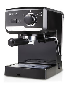 Кофеварка VITEK VT-1502, эспрессо, черный / серебристый