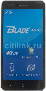 Смартфон ZTE Blade A510, серый