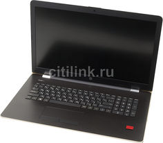 Ноутбук HP 17-ak042ur, 17.3&quot;, AMD A6 9220 2.5ГГц, 4Гб, 500Гб, AMD Radeon 520 - 2048 Мб, DVD-RW, Windows 10, 2CP57EA, золотистый