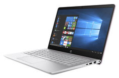 Ноутбук HP Pavilion 14-bf011ur, 14&quot;, Intel Core i7 7500U 2.7ГГц, 8Гб, 1000Гб, 128Гб SSD, nVidia GeForce 940MX - 2048 Мб, Windows 10, 2CV38EA, розовый