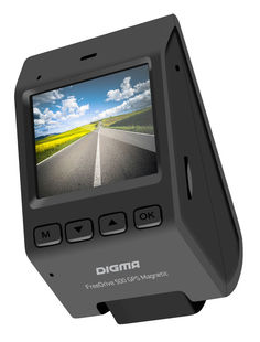 Видеорегистратор Digma FreeDrive 500-GPS MAGNETIC черный 2Mpix 1080x1920 1080p 140гр. GPS NTK96558