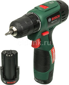 Дрель-шуруповерт BOSCH EasyDrill 1200, с двумя аккумуляторами [06039a210b]