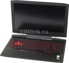 Ноутбук HP Omen 15-ce010ur, 15.6&quot;, Intel Core i7 7700HQ 2.8ГГц, 8Гб, 1000Гб, 128Гб SSD, nVidia GeForce GTX 1050Ti - 4096 Мб, Windows 10, 1ZB04EA, черный