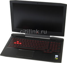 Ноутбук HP Omen 15-ce015ur, 15.6&quot;, Intel Core i7 7700HQ 2.8ГГц, 12Гб, 1000Гб, 128Гб SSD, nVidia GeForce GTX 1060 - 6144 Мб, Windows 10, 2CQ41EA, черный