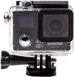 Экшн-камера DIGMA DiCam 72C 4K, WiFi, черный [dc72c]