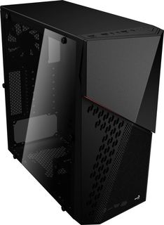 Корпус ATX AEROCOOL CyberX Advance, Midi-Tower, без БП, черный