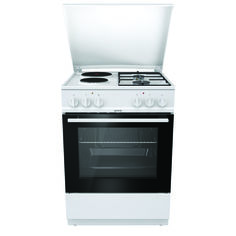 Газовая плита GORENJE K6121WG, электрическая духовка, белый