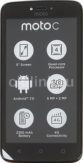 Смартфон MOTOROLA C 4G 16Gb, XT1754, красный