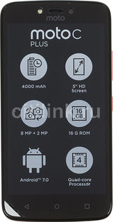 Смартфон MOTOROLA C Plus 16Gb, XT1723, красный