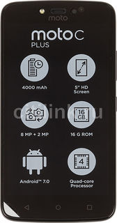 Смартфон MOTOROLA C Plus 16Gb, XT1723, черный