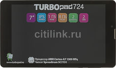 Планшет TURBO TurboPad 724, 1GB, 8GB, 3G, Android 6.0 черный [рт00020467]