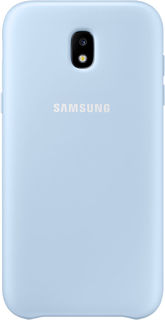 Чехол (клип-кейс) SAMSUNG Dual Layer Cover, для Samsung Galaxy J3 (2017), голубой [ef-pj330clegru]