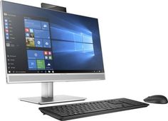 Моноблок HP EliteOne 800 G3, Intel Core i3 7100, 4Гб, 500Гб, Intel HD Graphics 630, DVD-RW, Windows 10 Professional, серебристый [1ka74ea]