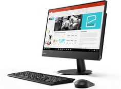 Моноблок LENOVO V510z, Intel Core i5 7400T, 8Гб, 256Гб SSD, NVIDIA GeForce 940MX - 2048 Мб, DVD-RW, Windows 10 Professional, темно-серый [10nq000aru]