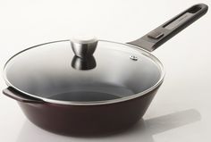 Сотейник FRYBEST MyPan EK-MP-W28G, 0л, с крышкой, бордовый