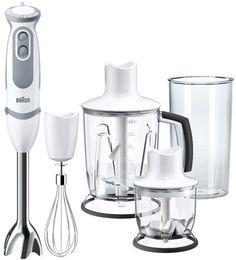 Блендер BRAUN MQ5045 Aperitive, погружной, белый