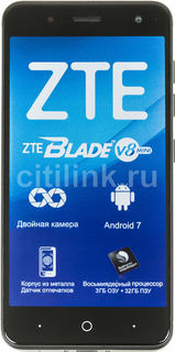 Смартфон ZTE Blade V8 mini, черный