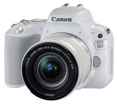 Зеркальный фотоаппарат CANON EOS 200D kit ( EF-S 18-55mm f/3.5-5.6 IS STM), белый