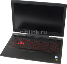 Ноутбук HP Omen 17-an016ur, 17.3&quot;, Intel Core i5 7300HQ 2.5ГГц, 6Гб, 1000Гб, nVidia GeForce GTX 1050 - 2048 Мб, DVD-RW, Windows 10, 2CM05EA, черный