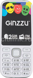 Мобильный телефон GINZZU M201, белый