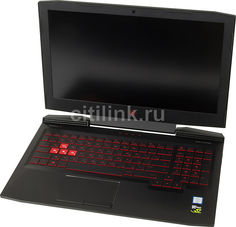 Ноутбук HP Omen 15-ce034ur, 15.6&quot;, Intel Core i7 7700HQ 2.8ГГц, 12Гб, 1000Гб, nVidia GeForce GTX 1050 Ti - 4096 Мб, Free DOS, 2MF64EA, черный