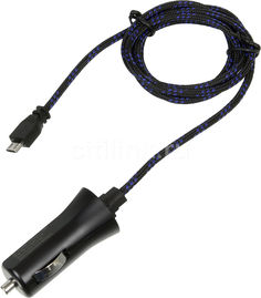 Автомобильное зарядное устройство HAMA Auto-Detect, microUSB, 2.4A, черный