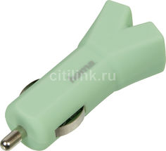 Автомобильное зарядное устройство HAMA Design Line, USB, 3.4A, зеленый