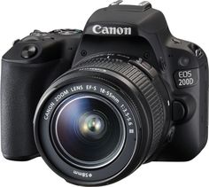 Зеркальный фотоаппарат CANON EOS 200D kit ( EF-S 18-55mm f/3.5-5.6 DC III), черный