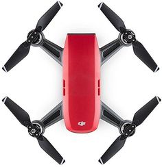 Квадрокоптер DJI Spark fly more COMBO с камерой, красный