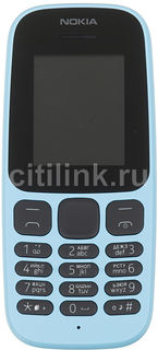 Мобильный телефон NOKIA 105 Dual SIM (2017), синий