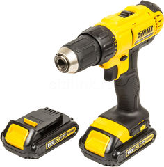 Дрель-шуруповерт DEWALT DCD771S2-KS, с двумя аккумуляторами
