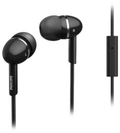 Наушники PHILIPS SHE1455BK, вкладыши, черный, проводные