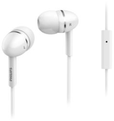 Наушники PHILIPS SHE1455WT, вкладыши, белый, проводные