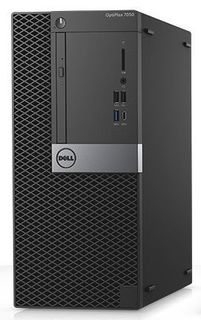 Компьютер DELL Optiplex 7050, Intel Core i7 6700, DDR4 16Гб, 256Гб + 256Гб(SSD), AMD Radeon R7 450 - 4096 Мб, DVD-RW, Linux, черный и серебристый [7050-8239]