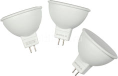 Лампа SUPRA SL-LED-PR-MR16, 7Вт, 550lm, 30000ч, 4000К, GU5.3, 3 шт. [10280]