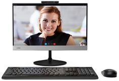 Моноблок LENOVO V410z, Intel Core i5 7400T, 8Гб, 1000Гб, AMD Radeon 530 - 2048 Мб, DVD-RW, noOS, черный [10r50008ru]