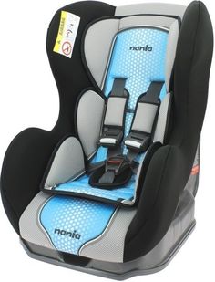 Автокресло детское NANIA Cosmo SP FST (pop blue), 0+/1, черный/голубой [082608]