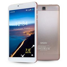 Планшет GINZZU GT-7110, 1GB, 8GB, 3G, 4G, Android 6.0 розовый [00-00000894]