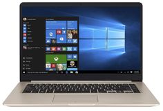 Ноутбук ASUS S510UN-BQ020T, 15.6&quot;, Intel Core i7 7500U 2.7ГГц, 8Гб, 1000Гб, 128Гб SSD, nVidia GeForce Mx150 - 2048 Мб, Windows 10, 90NB0GS1-M00410, золотистый