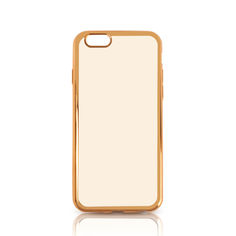 Чехол (клип-кейс) DF iCase-08, для Apple iPhone 7, прозрачный [df icase-08 (gold)]