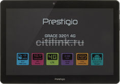 Планшет PRESTIGIO Grace 3201 4G, 2GB, 16GB, 3G, 4G, Android 7.0 черный