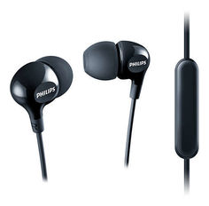 Гарнитура PHILIPS SHE3555BK/00, вкладыши, черный, проводные