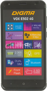 Смартфон DIGMA E502 4G VOX, черный