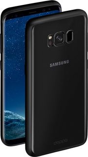 Чехол (клип-кейс) DEPPA Gel Plus Case, для Samsung Galaxy S8, черный [85305]