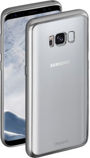 Чехол (клип-кейс) DEPPA Gel Plus Case, для Samsung Galaxy S8, серебристый [85306]